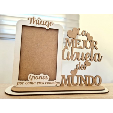 CUADRO "LA MEJOR ABUELA DEL MUNDO"